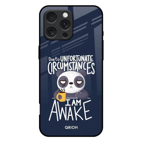 Struggling Panda Glossy Case for iPhone 16 Pro Max