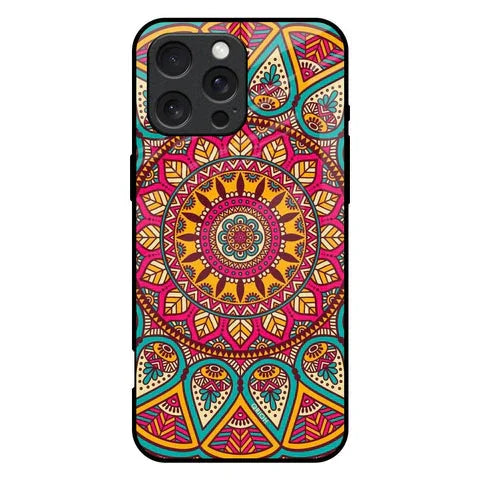 Elegant Mandala Glossy Case for iPhone 16 Pro Max