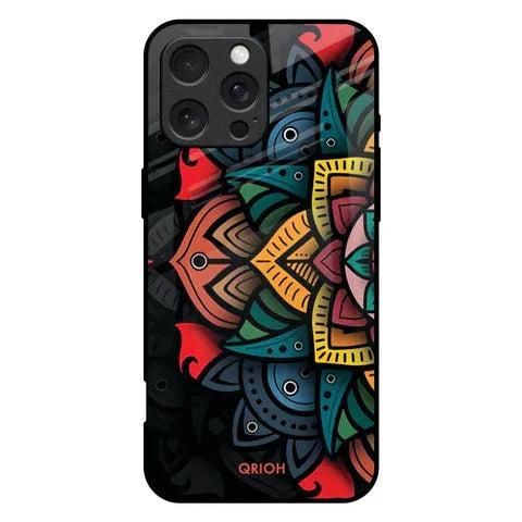 Retro Gorgeous Flower Glossy Case for iPhone 16 Pro Max