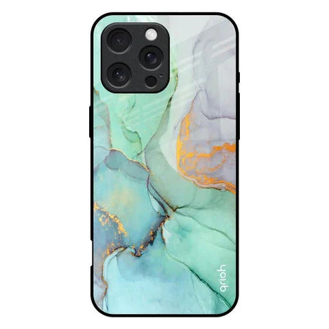 Green Marble Glossy Case for iPhone 16 Pro Max