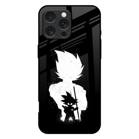 Monochrome Goku Glossy Case for iPhone 16 Pro Max