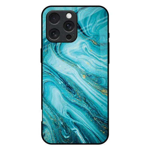 Ocean Marble Glossy Case for iPhone 16 Pro Max