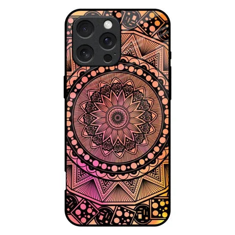 Floral Mandala Glossy Case for iPhone 16 Pro Max