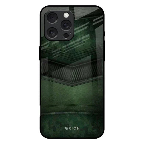 Green Leather Glossy Case for iPhone 16 Pro Max