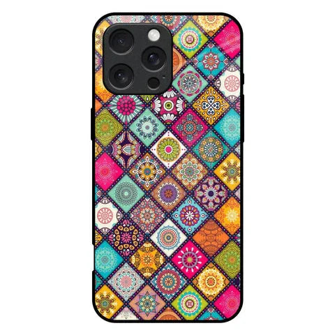 Multicolor Mandala Glossy Case for iPhone 16 Pro Max