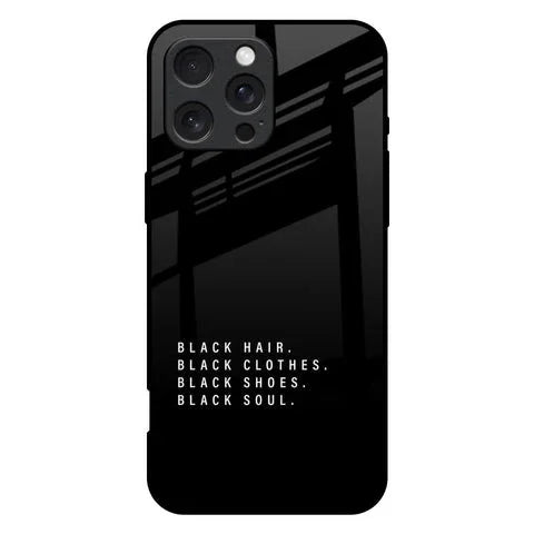 Black Soul Glossy Case for iPhone 16 Pro Max