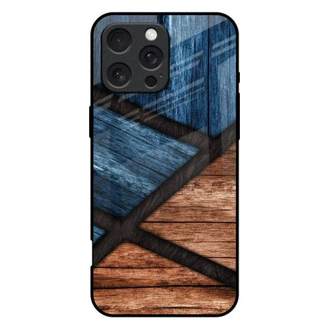 Wooden Tiles Glossy Case for iPhone 16 Pro Max