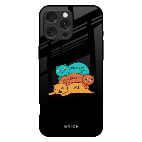 Anxiety Stress Glossy Case for iPhone 16 Pro Max