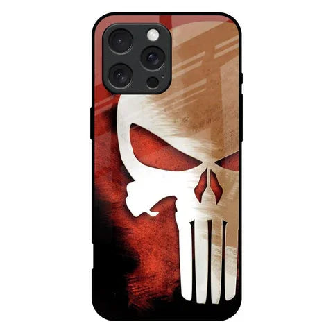 Red Skull Glossy Case for iPhone 16 Pro Max