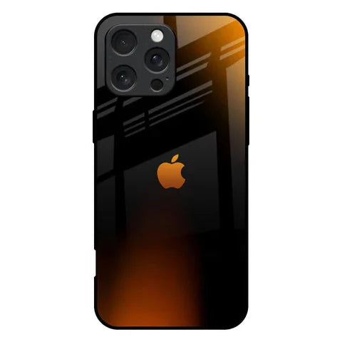 Orange Black Fusion Glossy Case for iPhone 16 Pro Max