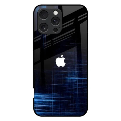 Blue Scratch Glossy Case for iPhone 16 Pro Max