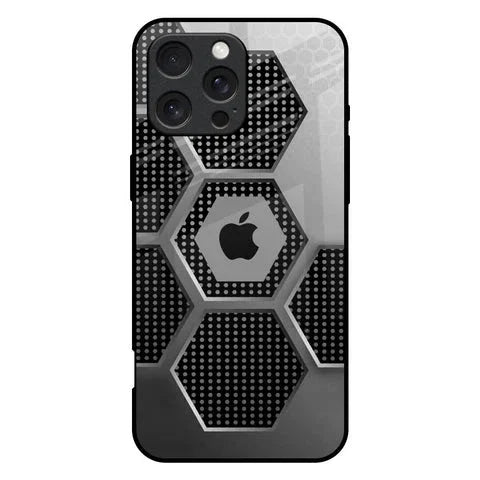 Hexagon Style Glossy Case For iPhone 16 Pro Max