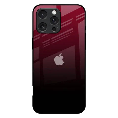 Wine Red Glossy Case For iPhone 16 Pro Max