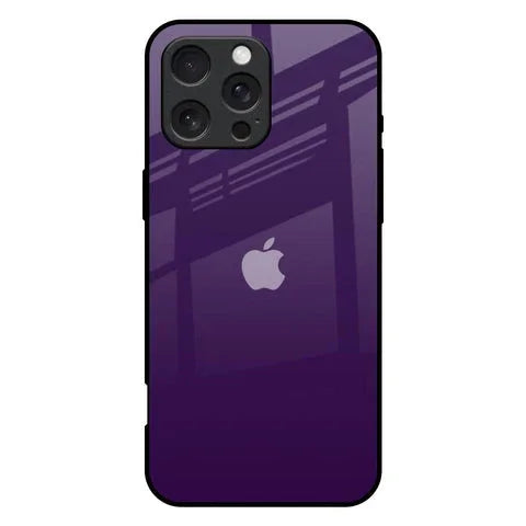 Dark Purple Glossy Case for iPhone 16 Pro Max