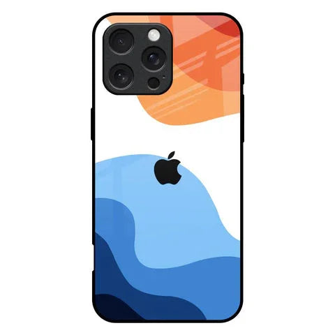 Wavy Color Pattern Glossy Case for iPhone 16 Pro Max