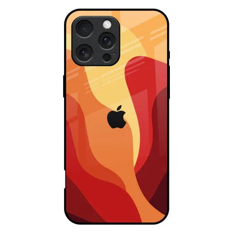 Magma Color Pattern Glossy Case for iPhone 16 Pro Max