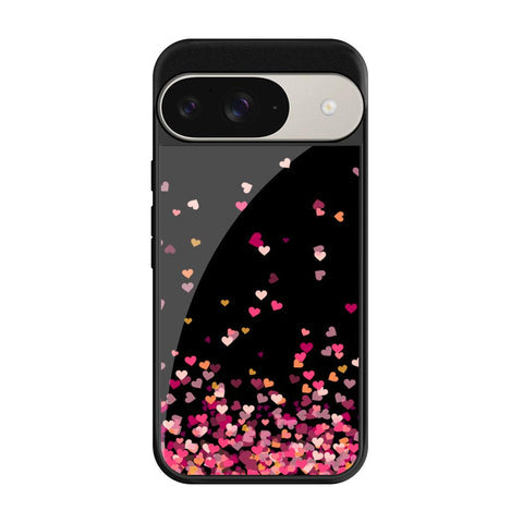 Heart Rain Fall Glossy Case for Google Pixel 9