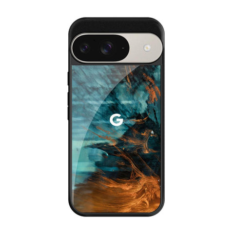 Golden Splash Glossy Case for Google Pixel 9
