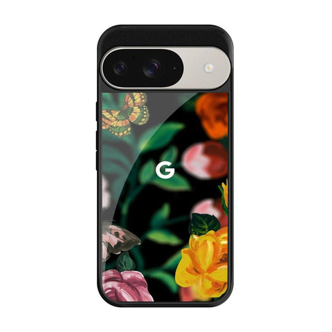 Flowers & Butterfly Glossy Case for Google Pixel 9