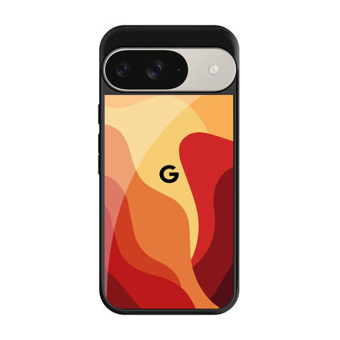 Magma Color Pattern Glossy Case for Google Pixel 9