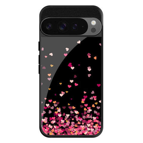 Heart Rain Fall Glossy Case for Google Pixel 9 Pro XL