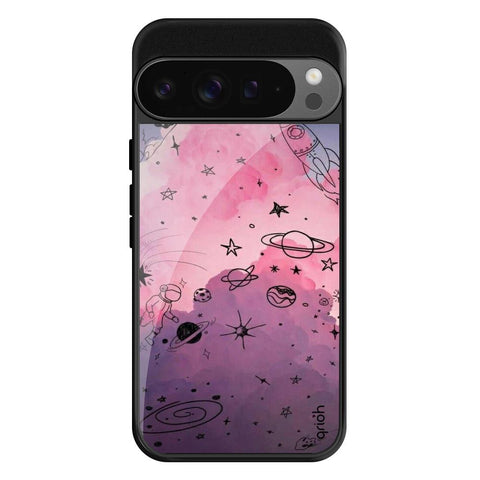 Space Doodles Glossy Case for Google Pixel 9 Pro XL