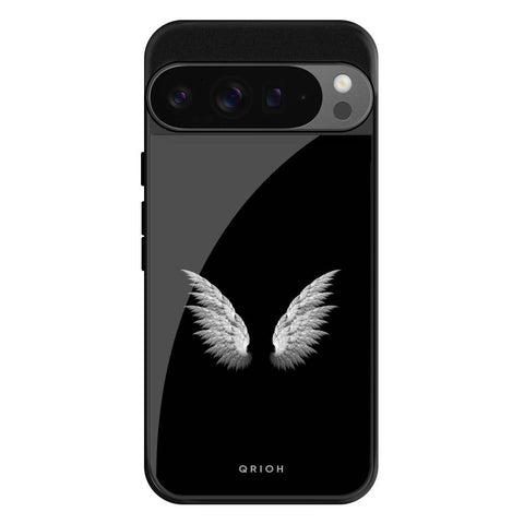 White Angel Wings Glossy Case for Google Pixel 9 Pro XL