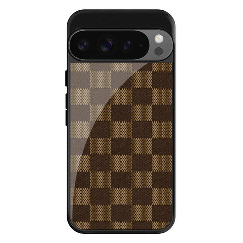 Brown Block Glossy Case for Google Pixel 9 Pro XL