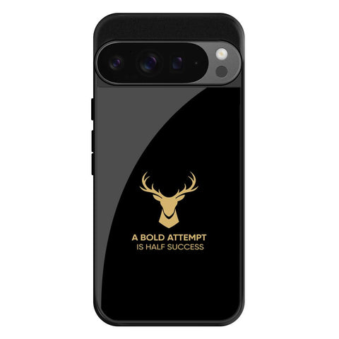 Black Gold Deer Glossy Case for Google Pixel 9 Pro XL