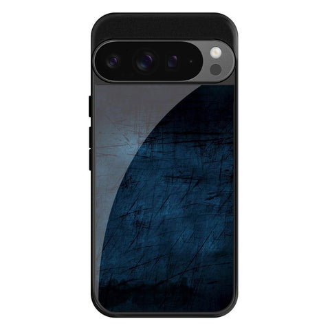 Dark Blue Grungy Glossy Case for Google Pixel 9 Pro XL