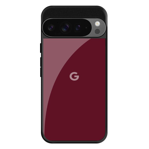 Classic Burgundy Glossy Case for Google Pixel 9 Pro XL