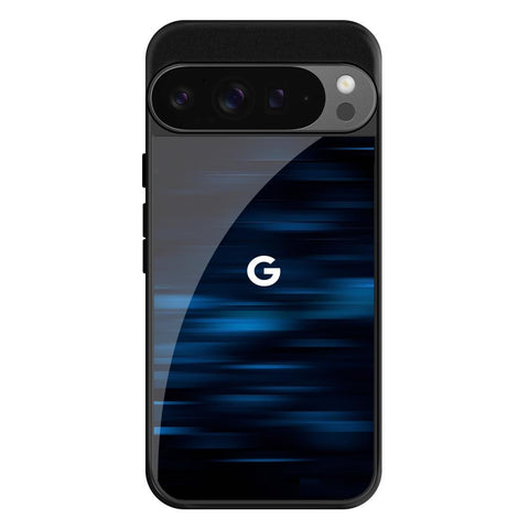 Blue Rough Abstract Glossy Case for Google Pixel 9 Pro XL