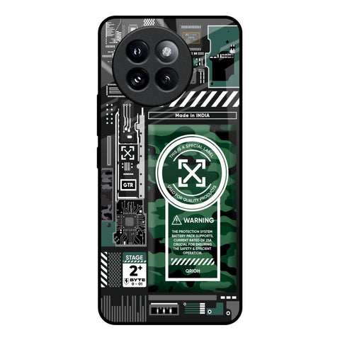 Green Camo Circuit Glossy Case for Mi 14 CIVI