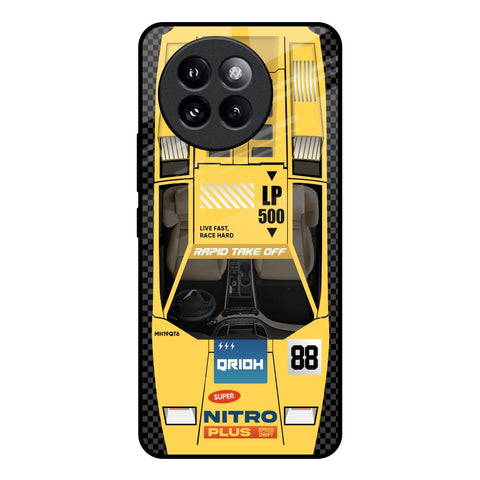 Yellow Racing Car Glossy Case for Mi 14 CIVI