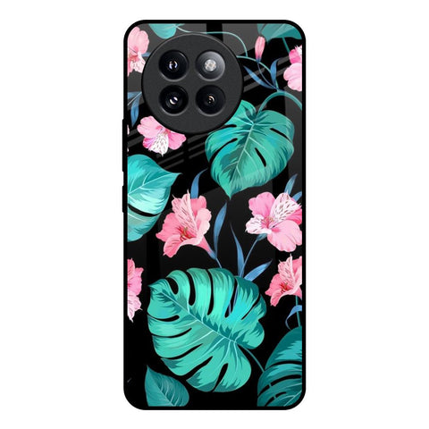 Tropical Leaves & Pink Flowers Glossy Case for Mi 14 CIVI