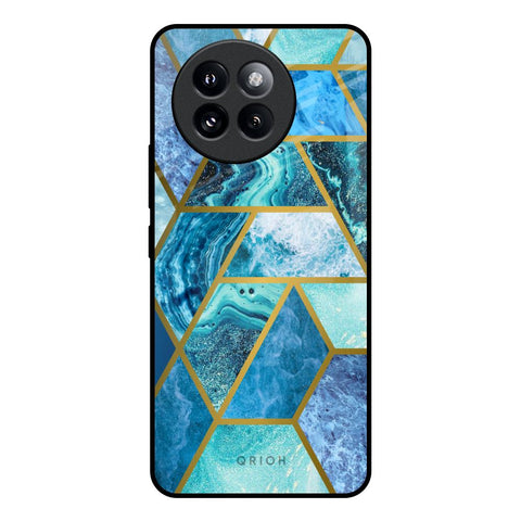 Turquoise Geometrical Marble Glossy Case for Mi 14 CIVI