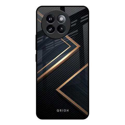 Sleek Golden & Navy Glossy Case for Mi 14 CIVI
