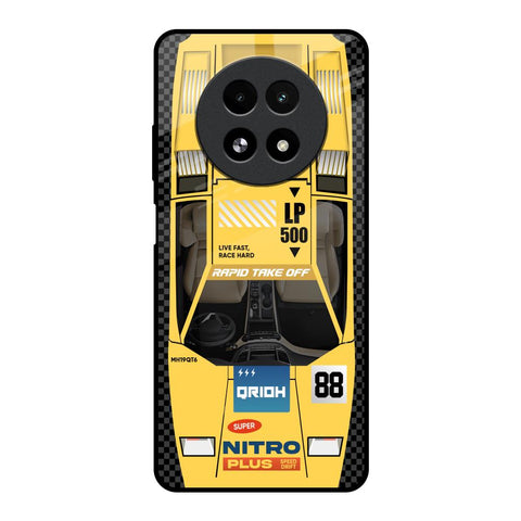 Yellow Racing Car Glossy Case for Realme 13 5G