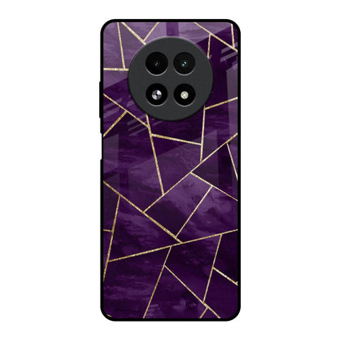 Geometric Purple Glossy Case For Realme 13 5G