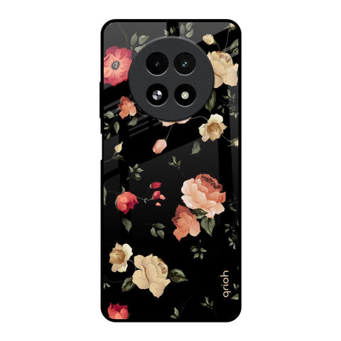 Black Spring Floral Glossy Case for Realme 13 5G