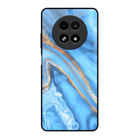 Vibrant Blue Marble Glossy Case for Realme 13 5G
