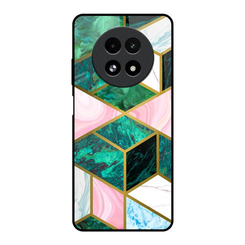 Seamless Green Marble Glossy Case for Realme 13 5G