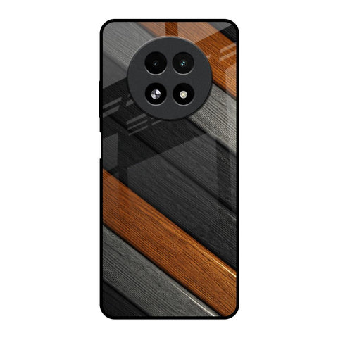 Tri Color Wood Glossy Case for Realme 13 5G