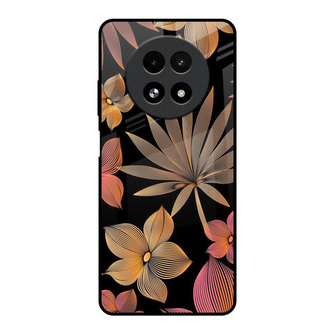 Lines Pattern Flowers Glossy Case for Realme 13 5G
