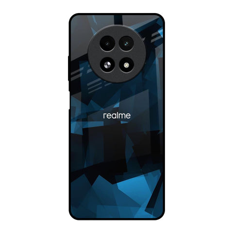 Polygonal Blue Box Glossy Case For Realme 13 5G