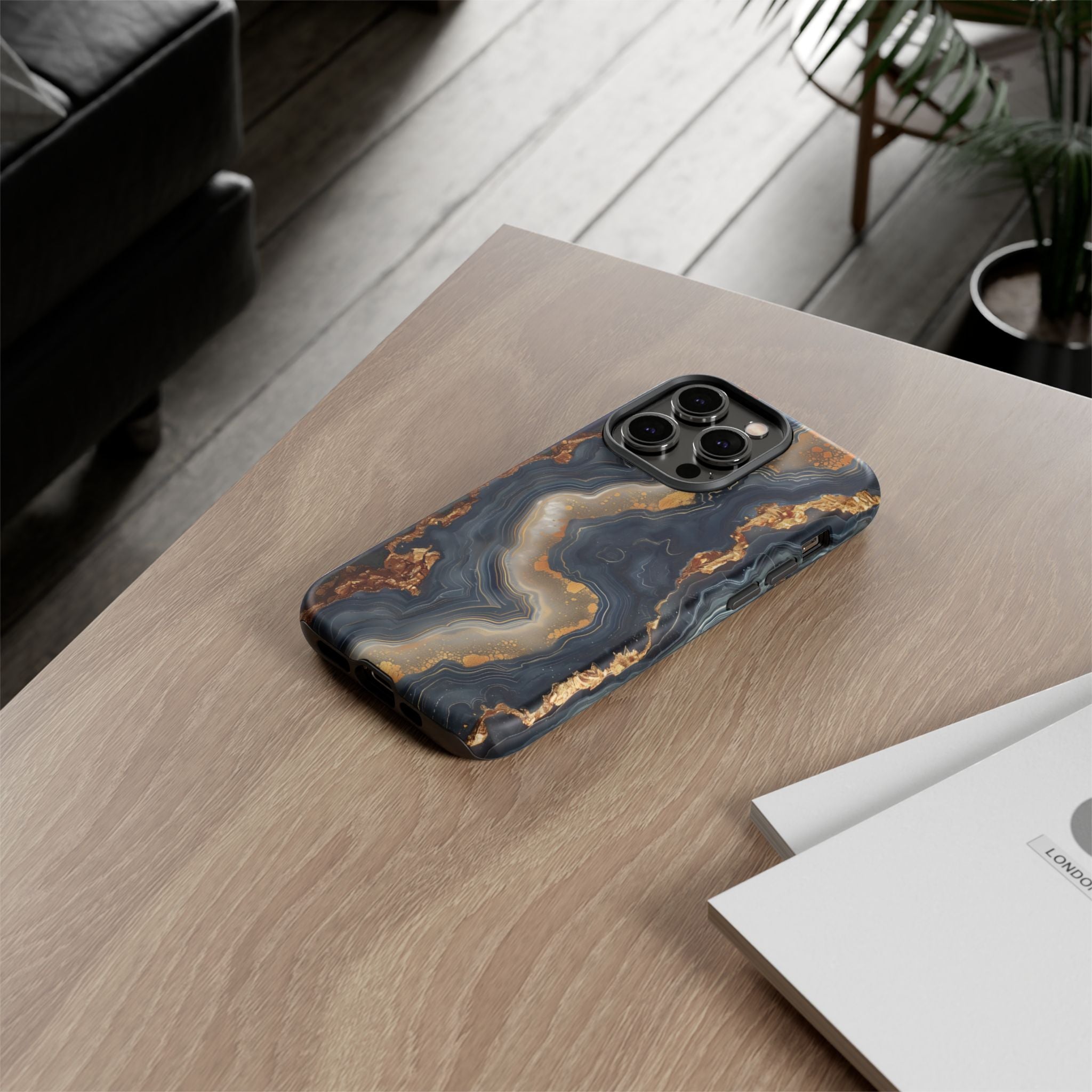 Midnight Agate Premium Tough Shining Phone Case (Double Layer) Available For All iPhone Models