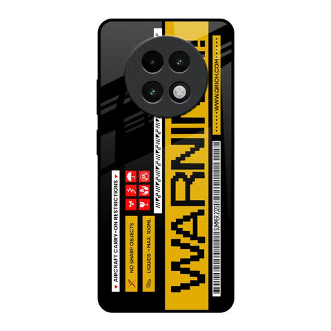 Aircraft Warning Glossy Case for Realme 13 Plus 5G