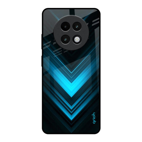 Vertical Blue Arrow Glossy Case For Realme 13 Plus 5G