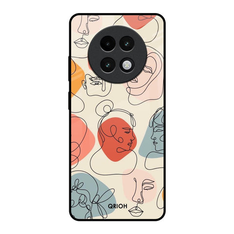 Abstract Faces Glossy Case for Realme 13 Plus 5G