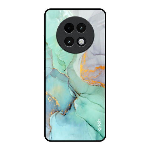 Green Marble Glossy Case for Realme 13 Plus 5G